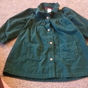 Carter's Teal Corduroy Dress with Buttons